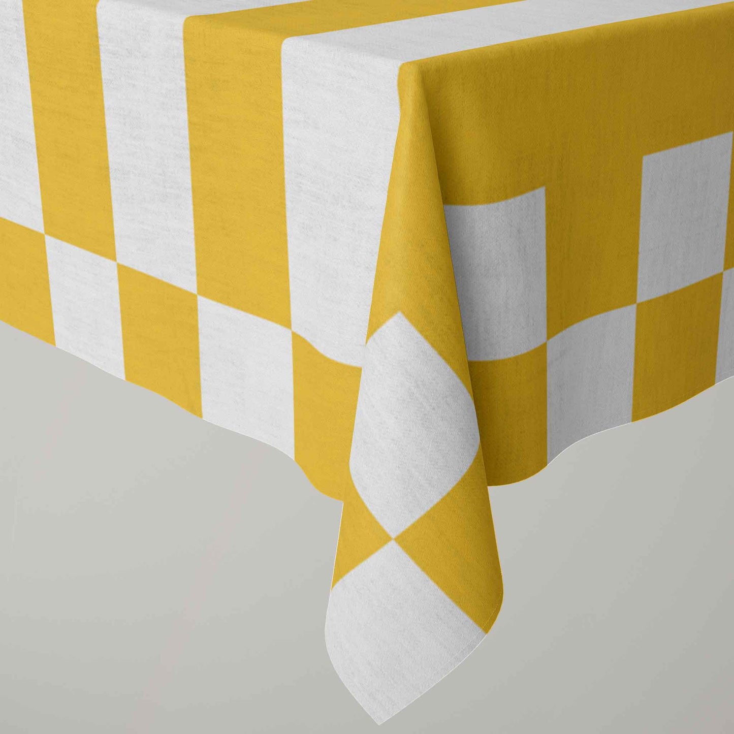 Yellow and White Stripes | Tablecloth