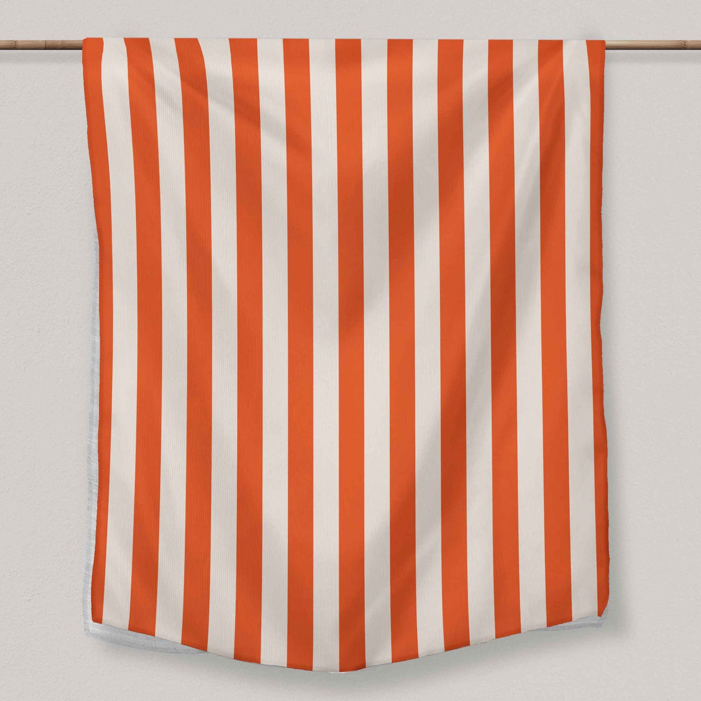 Orange and Cream Stripes | Tablecloth