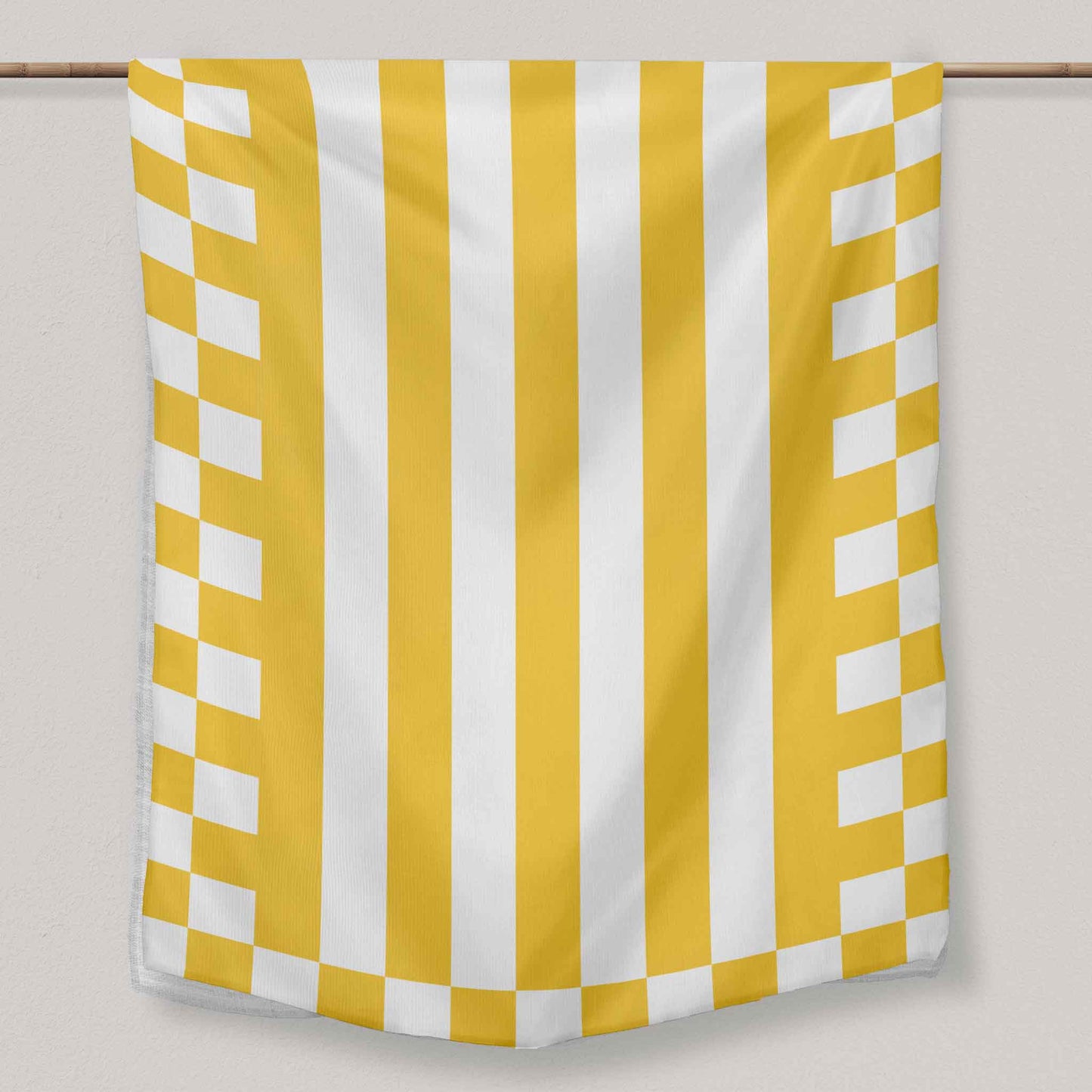 Yellow and White Stripes | Tablecloth