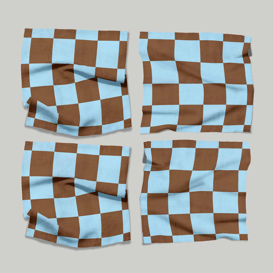 Check Blue Brown | Napkins