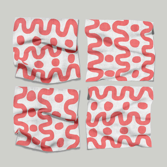 Dot Dot Dash Salmon | Napkins