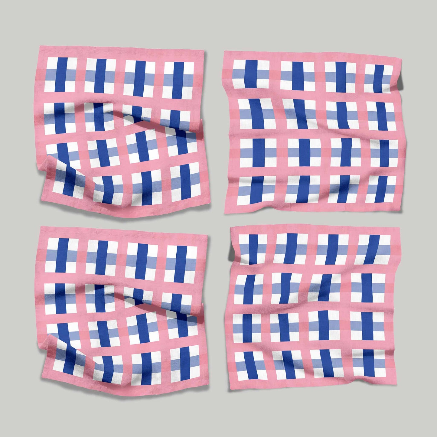 Pink & Blue Checks | Napkins