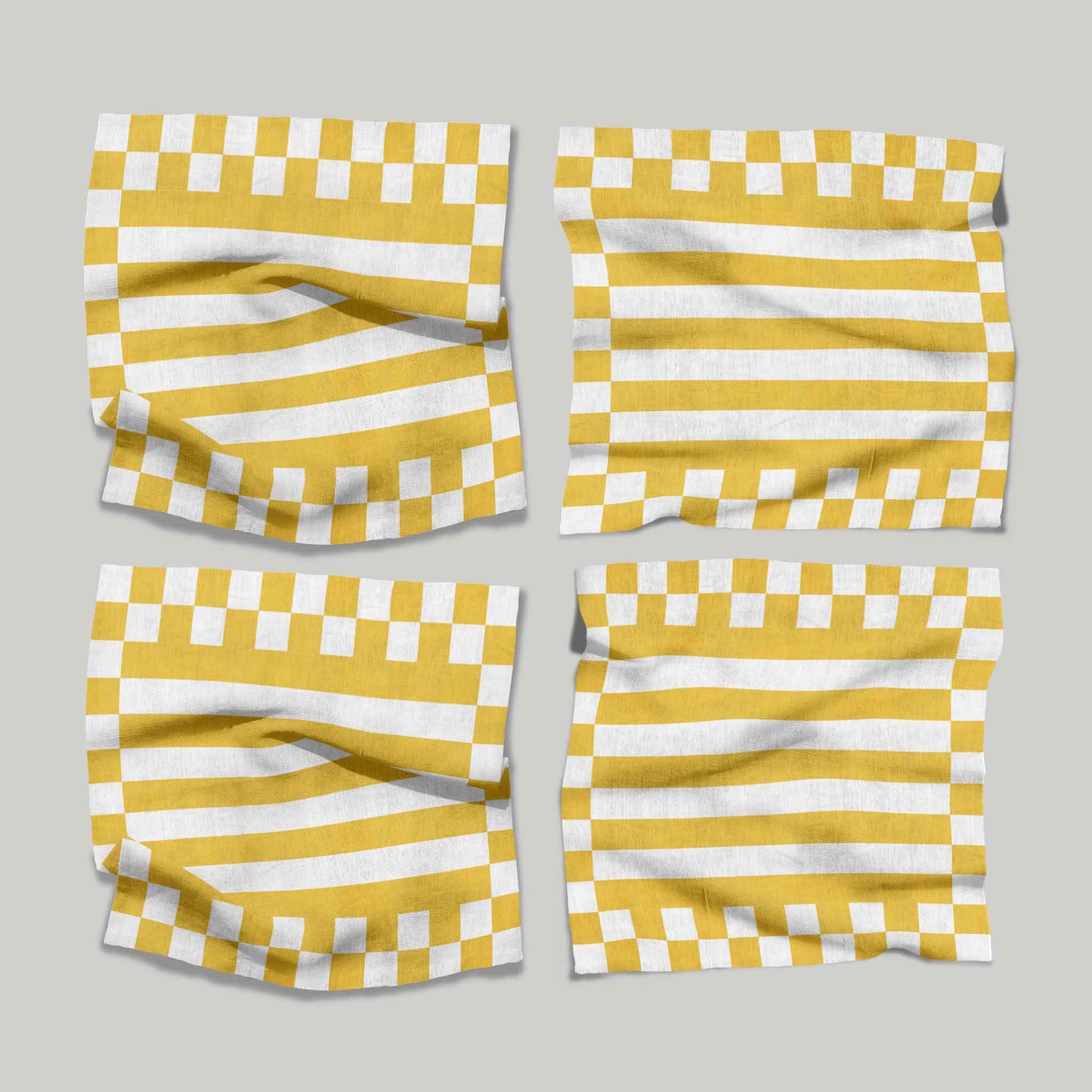 Yellow and White Stripes | Napkins