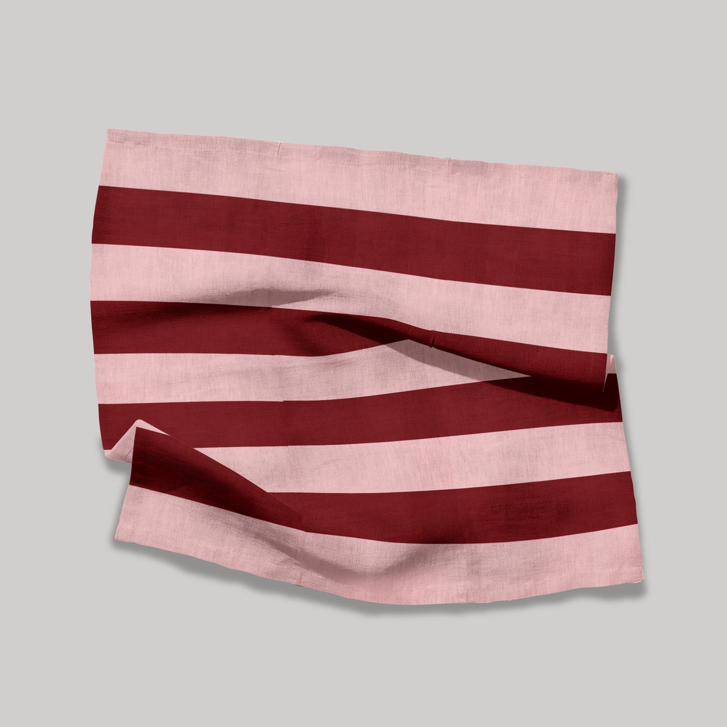 Pink and Burgundy Stripes | Napkin
