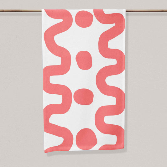 Dot Dot Dash Salmon | Table Runner
