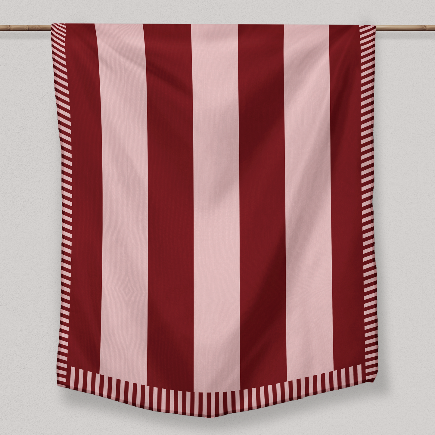 Pink and Burgundy Stripes | Tablecloth